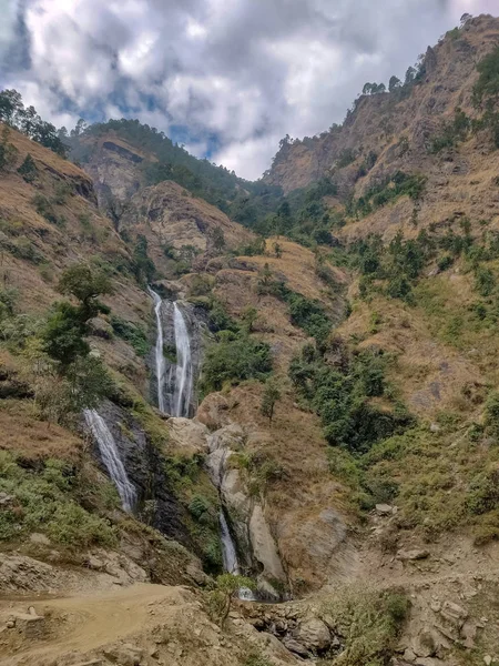 Cachoeira Natural Nos Himalaias — Fotografia de Stock