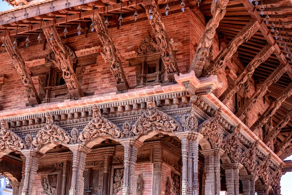 Lidé Procházky Kolem Náměstí Patan Durbar Unesco Dědictví Místo Nepálu — Stock fotografie
