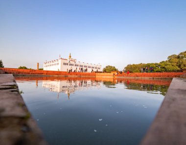 Lumbini 'deki Maya Dev Tapınağı. Lord Gautama Buddha 'nın doğduğu yer.
