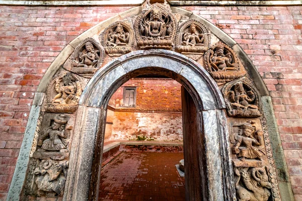 Kathmandu Nepal Setembro 2019 Pessoas Andando Pela Praça Patan Durbar — Fotografia de Stock