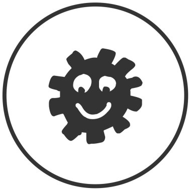 Coronavirus Bakteri Hücre Simgesi, 2019-nCoV, Covid-2019, Covid-19 Coronavirus Bakterisi. Enfeksiyon yok ve Coronavirus Kavramını Durdur. Tehlikeli Coronavirus Hücresi