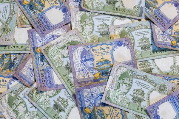 Contesto Delle Banconote Rupie Nepalesi — Foto Stock