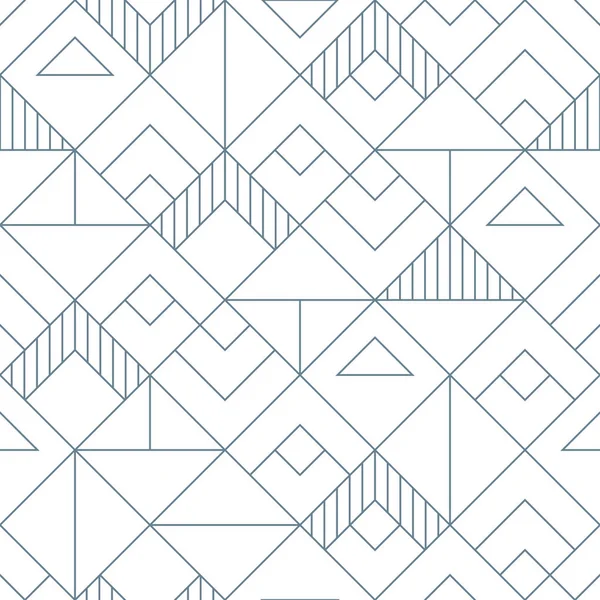 Naadloze Geometrische Vierkanten Patroon Moderne Art Decostijl — Stockvector