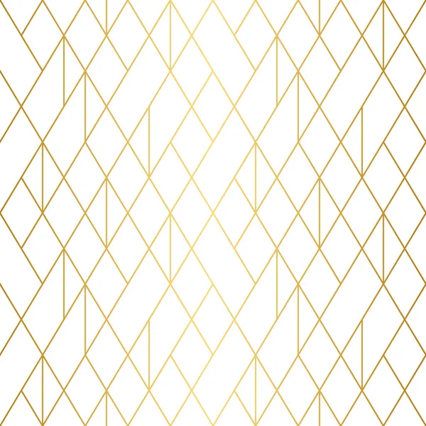 Modello Geometrico Linea Oro Sfondo Bianco Ideale Sfondi — Vettoriale Stock