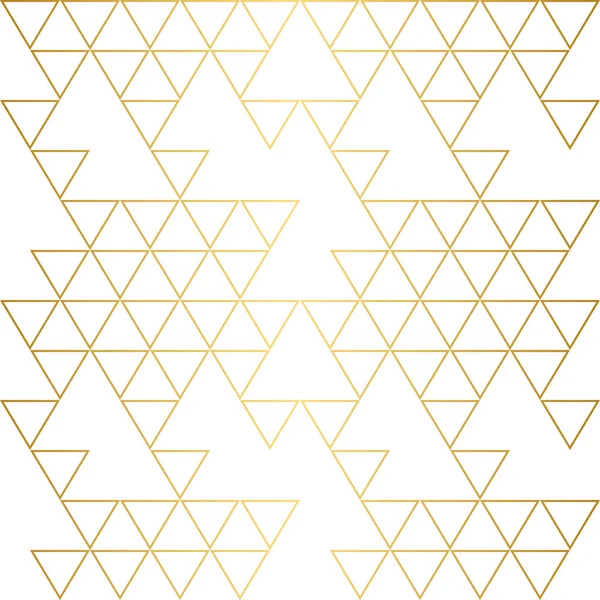 Geometrische Gouden Lijnpatroon Witte Achtergrond Ideaal Voor Achtergronden — Stockvector