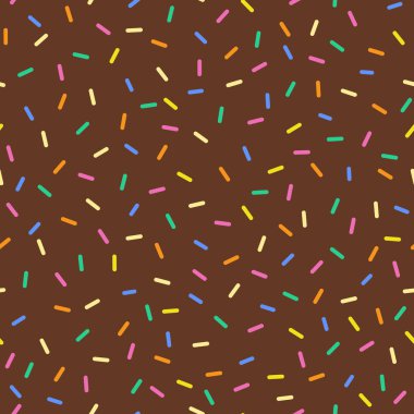 Şeker renkleri ile sorunsuz sprinkles desen. Arka planlar, ambalaj kağıdı, kartları, vb için idealdir.