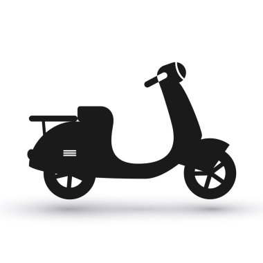 siyah scooter simgesi