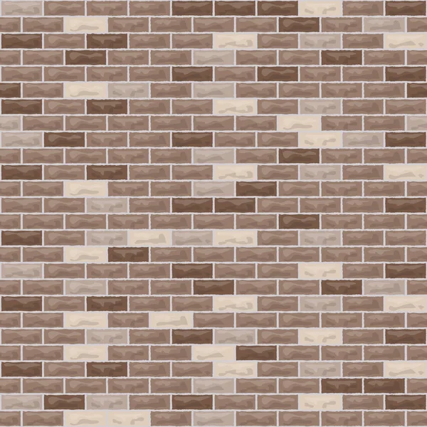 Vector parede de tijolo marrom — Vetor de Stock