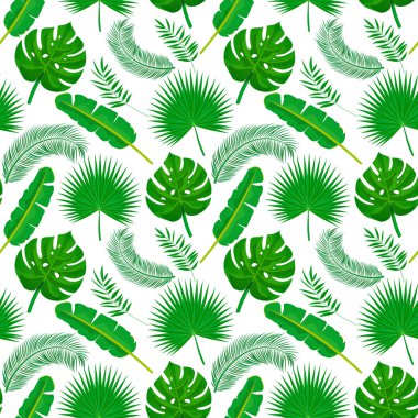 Dikişsiz desen palmiye yaprakları