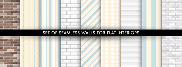 Set of vector walls pattern
