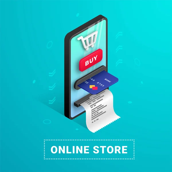 Online winkel Web banner concept — Stockvector