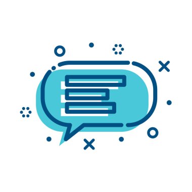 düz anahat Sohbet simgesi