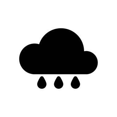 hava yağmur simgesi basit