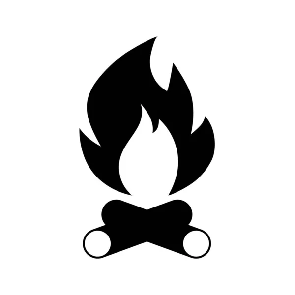 Icône signe feu de joie — Image vectorielle