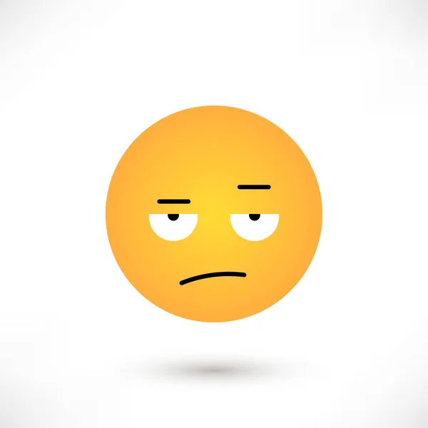 Emoticones indignantes redondos — Vector de stock