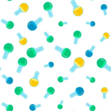 Dikişsiz desen kimya yuvarlak şişe rengi