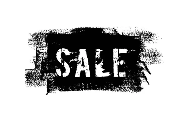 Αυτοκόλλητο Grunge Sale Χέρι Ζωγραφισμένο Μαύρη Παρασκευή Brushstroke Ετικέτα Ψώνια — Διανυσματικό Αρχείο