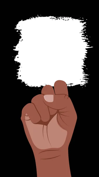 Black Lives Matter Vector Illustration Dengan Tempat Untuk Teks Dan - Stok Vektor