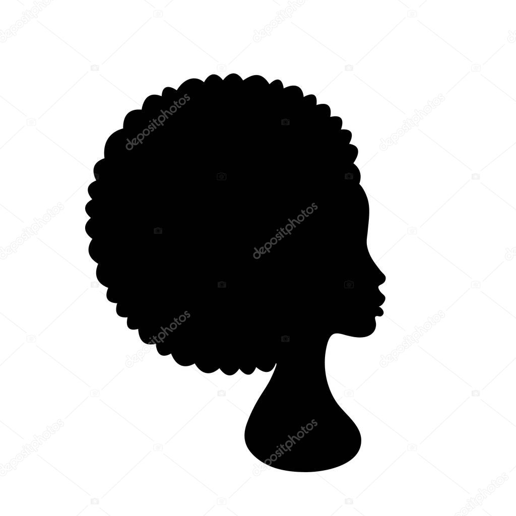 Girl with silhouette black afro Misskyliedesign Free