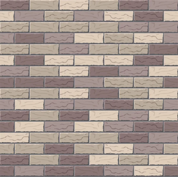Realistyczny Wzór Ściany Cegły Wektorowej Płaska Ściana Kolorowe Brązowe Teksturowane — Wektor stockowy