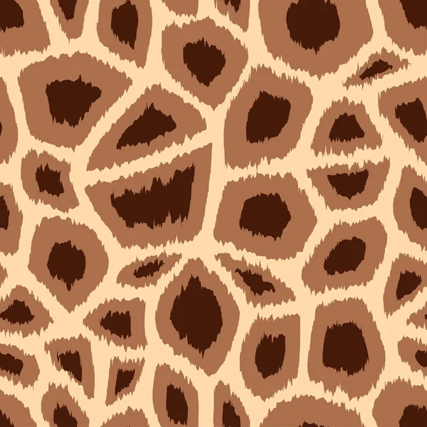 Modèle Sans Couture Girafe Tendance Texture Animale Sauvage Dessinée Main — Image vectorielle