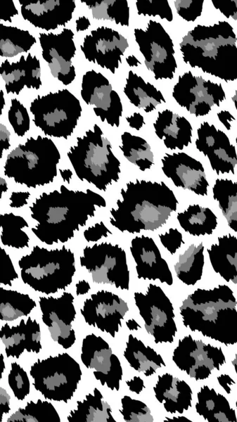 Trendige Leoparden Abstrakten Vertikalen Hintergrund Handgezeichnete Modische Wildtier Gepardenhaut Mit — Stockvektor