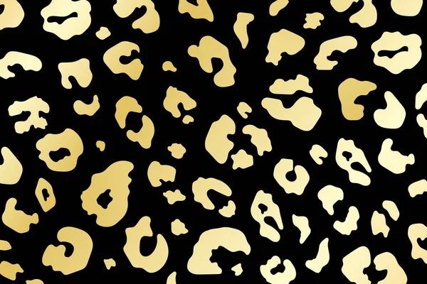 Trendy Abstraktní Zlatý Leopard Pozadí Divoké Zvíře Gepard Kůže Zlaté — Stockový vektor