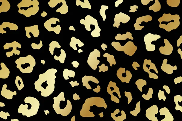 Trendy Astratto Sfondo Leopardo Oro Pelle Ghepardo Animale Selvatico Texture — Vettoriale Stock