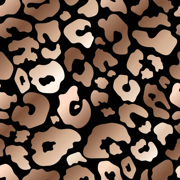 Trendy Růže Zlatý Leopard Abstraktní Bezešvé Vzor Divoké Zvíře Gepard — Stockový vektor