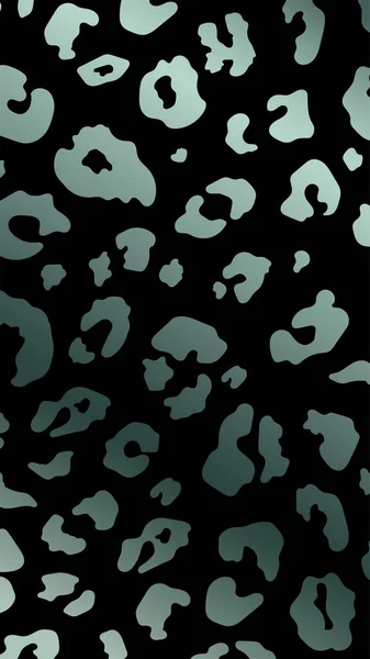 Trendy Abstraktní Půlnoční Zelené Leopard Vertikální Pozadí Divoké Zvíře Gepard — Stockový vektor