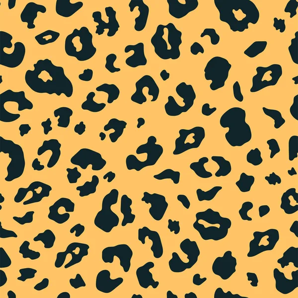 Векторная Шкура Леопарда Шкур Абстрактные Гепарды Диких Животных Пятна Желтой — стоковый вектор