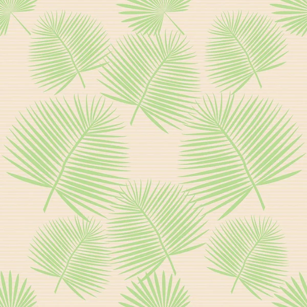 Seamless Pattern Green Tropical Leaves — Stock Vector