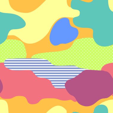 soyut vektör desen renkli lekeler ile