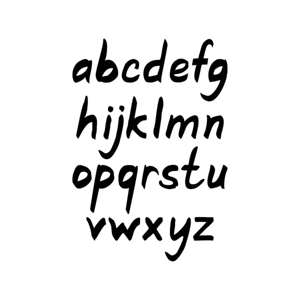 alphabet letters hand written by marker