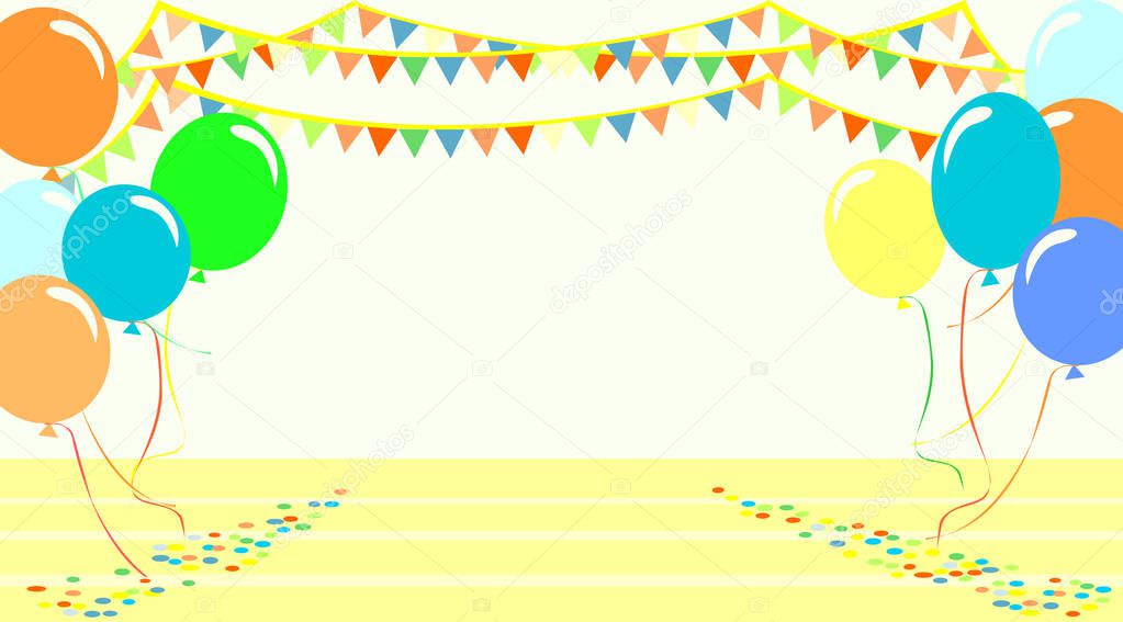Birthday Party Background vector illustration