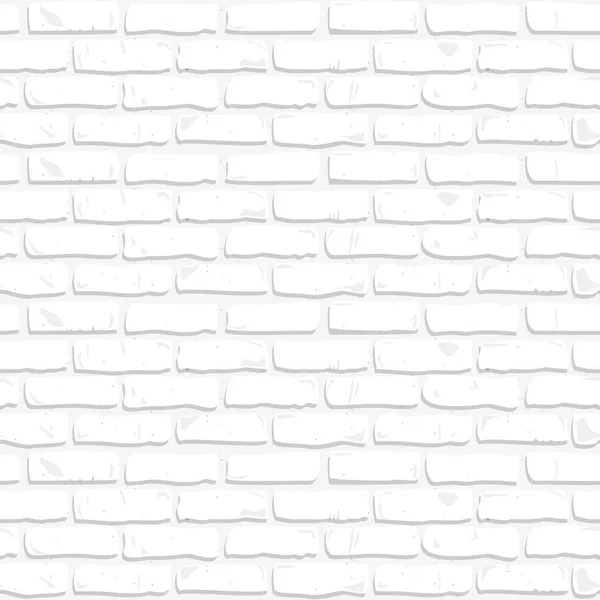 Seamless Vector Pattern White Brick Wall — Stock Vector
