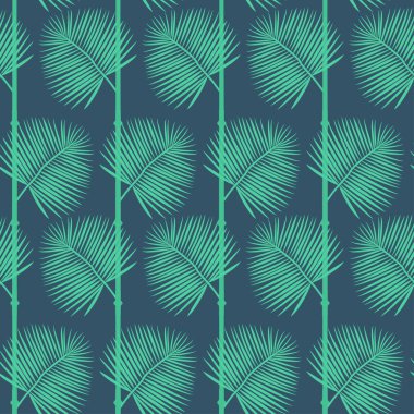 Tropikal yapraklı kusursuz vektör deseni
