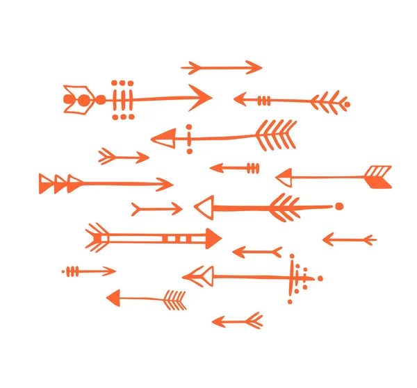 さまざまな矢印とシームレスなベクトルの背景 — ストックベクタ
