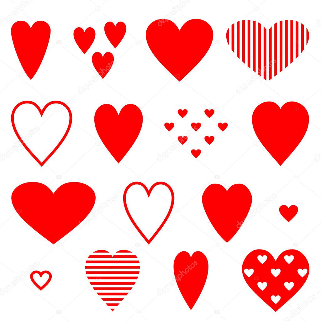 seamless vector pattern with heart symbols