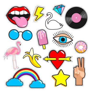 vektör seamless modeli ile pop sanat kutsal kişilerin resmi