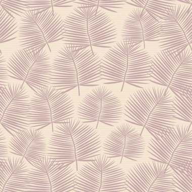 yeşil tropikal ile Seamless modeli bırakır, bej renkli