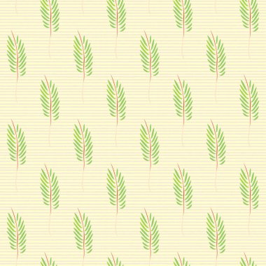 yeşil tropikal ile Seamless modeli bırakır