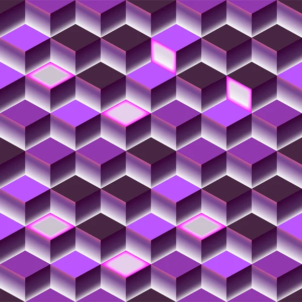 Texture astratta violetta Brigt. Sfondo vettoriale cubo 3d. Per copertina, libro, sito web design, poster, volantino, pubblicità . — Vettoriale Stock