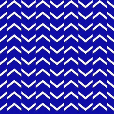 Zikzak vektör desen. Mavi ve beyaz aralıklı çizgiler. Basit ve şık illüstrasyon 