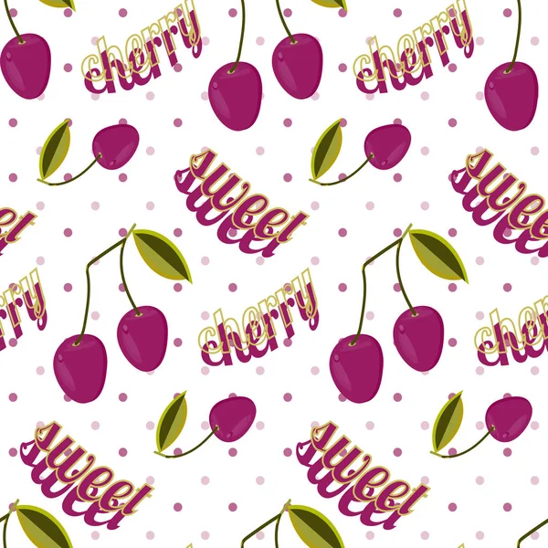 二重桜葉とテキスト-甘い桜の小枝のシームレスなパターン。デザイン テキスタイル、壁紙、ポストカード、ポスター、ラベル モックアップのベクトル図. — ストックベクタ