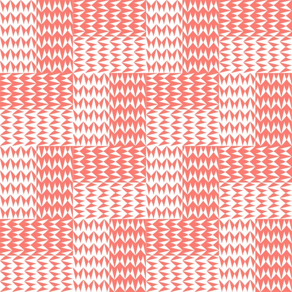 Geometrik şekiller ve parlak moda renkler ile dikişsiz desen. Hacim yanılsamasında üçgenler ve çizgiler, liflerin iç içe geçmiş. Web arka planlar, duvar kağıtları, yemekler, tekstil için vektör çizim.