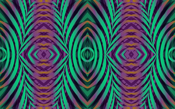 Пальмовые Листья Тенями Модных Ультрафиолетовых Тонах Вертикальными Полосами Орнамента Тропические — стоковый вектор