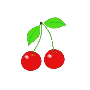 Kiraz - illüstrasyon.