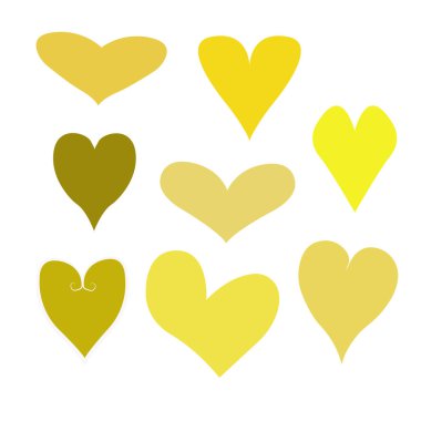 Beyaz bir arka plan üzerinde izole kupa bir dizi