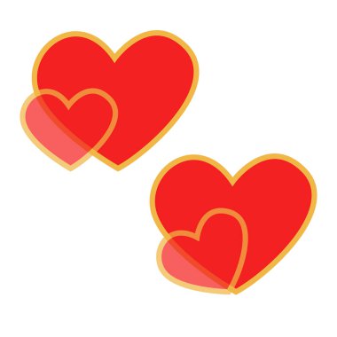 Kalpler tatil için ayarla. set tasarımı için Kalpler